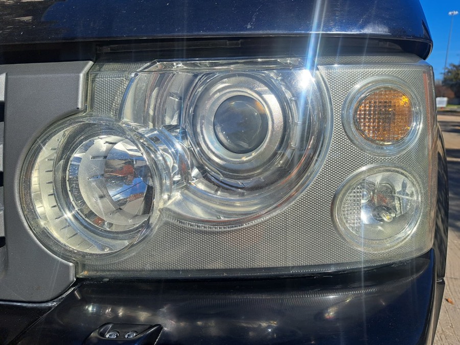 Restored truck headlight, fully clear